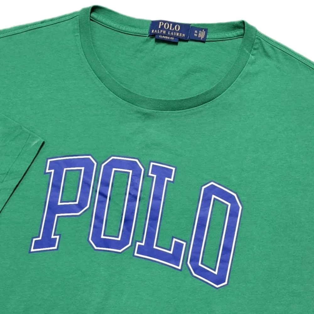 NWOT Ralph Lauren Polo T-Shirt‎ Cruise Green Logo Crew Classic Fit Tee Mens XL